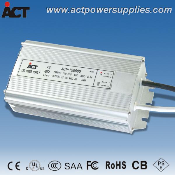 ceは承認された12v100w防水ledトランス-スイッチング電源問屋・仕入れ・卸・卸売り