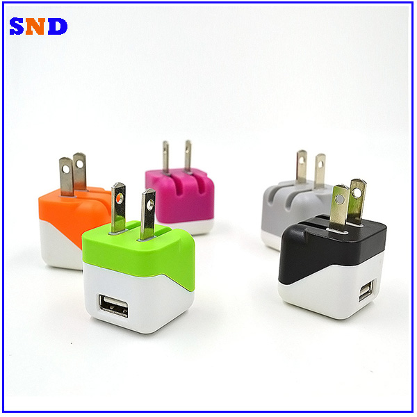 Factory price colorful foldable ac dc wall charger/adaptor/ adapter 5V 1A-AC/DCアダプター問屋・仕入れ・卸・卸売り