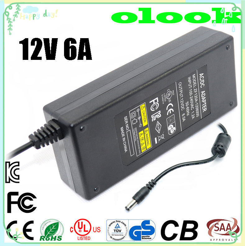 Ledアダプタ入力100-240vacdc電源アダプタ付きledライト用12v6acul/ulcesaa承認された-AC/DCアダプター問屋・仕入れ・卸・卸売り