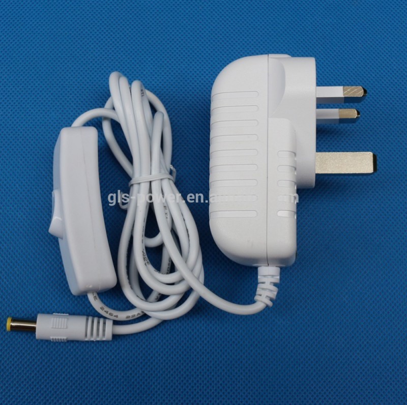 白い色5ボルト4a ac dc電源アダプタでオン·オフスイッチ-AC/DCアダプター問屋・仕入れ・卸・卸売り