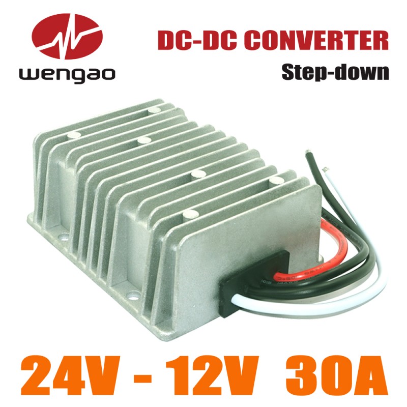 防水dc-dcステップダウンコンバータリデューサー24ボルトに12ボルト30a 360ワット降圧モジュールカー電源コンバータレギュレータ-インバータとコンバータ問屋・仕入れ・卸・卸売り