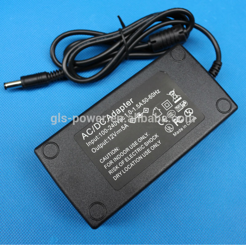 cctvの12vスイッチング電源、 12v5a5050ledストリップ用電源アダプタ-AC/DCアダプター問屋・仕入れ・卸・卸売り