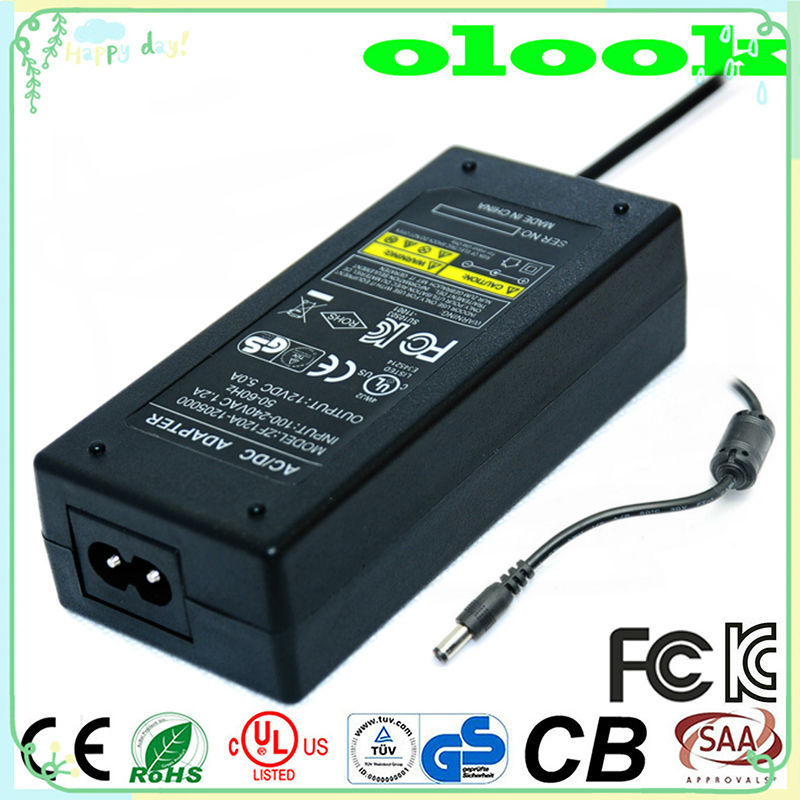 12v5a60w用電源アダプタled液晶cctvでculのulリスト-AC/DCアダプター問屋・仕入れ・卸・卸売り
