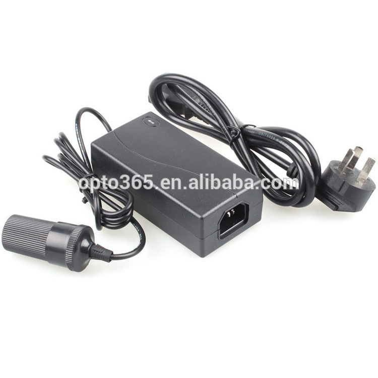 Acへの12v110v-240vdcの車のシガーライターソケット充電器アダプターたち/eu/英国/auプラグ-AC/DCアダプター問屋・仕入れ・卸・卸売り