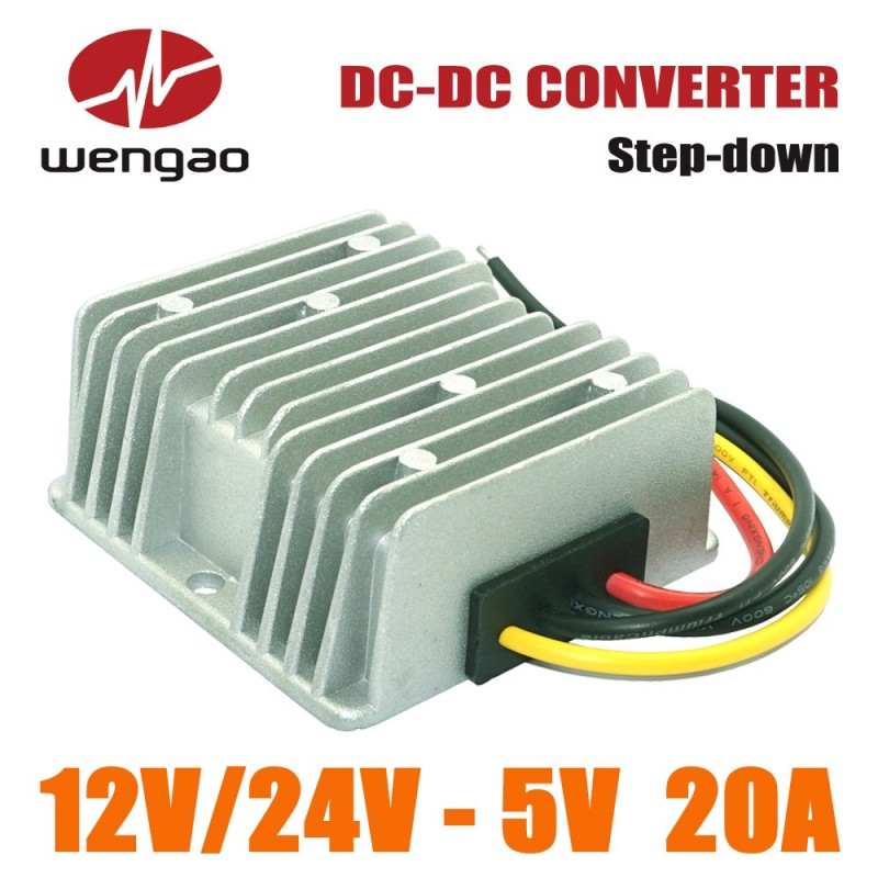 防水コンバータdcへのdc 12ボルト24ボルトに5ボルト20a 100ワットledパワーサプライ-インバータとコンバータ問屋・仕入れ・卸・卸売り
