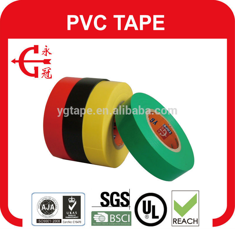 供給ul pvc電気テープで厚さ0.13ミリメートル、pvcテープ-絶縁材、エレメント問屋・仕入れ・卸・卸売り
