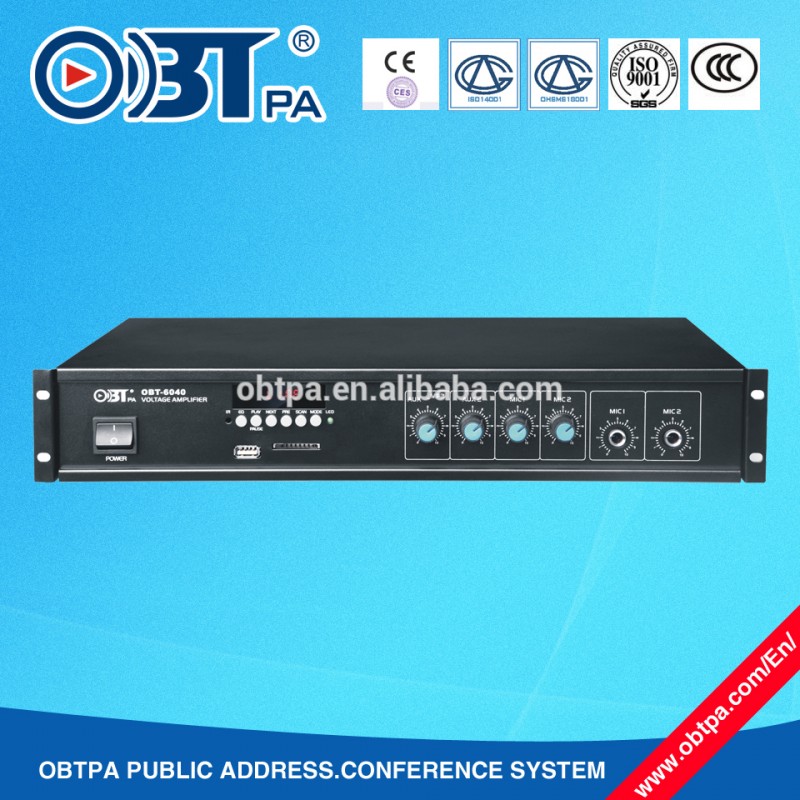 OBT-6040パブリックアドレスシステム40ワット小さなamplifeir付きusbマイクfm-専門家オーディオ、ビデオ、および照明問屋・仕入れ・卸・卸売り