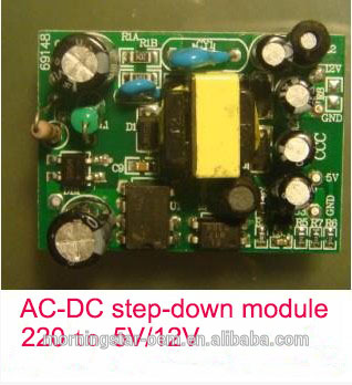 高精度5ボルト12ボルト(7ワット)スイッチング絶縁型電源モジュール/ac-dcステップ-ダウンモジュール220に5ボルト/12ボルト-インバータとコンバータ問屋・仕入れ・卸・卸売り