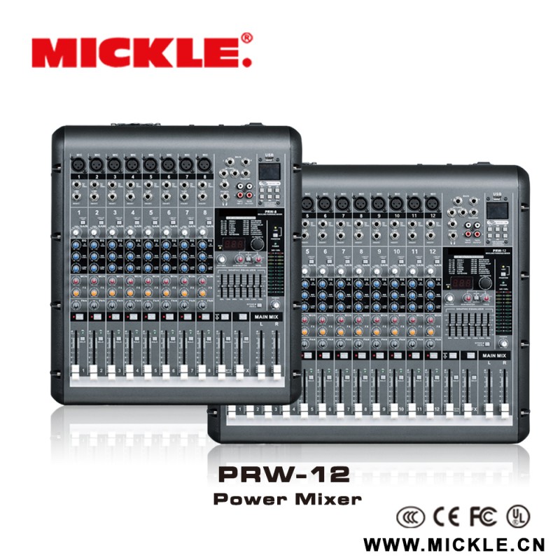 ミクル16prw12チャンネルのプロフェッショナルパワーミキサーアンプ-専門家オーディオ、ビデオ、および照明問屋・仕入れ・卸・卸売り