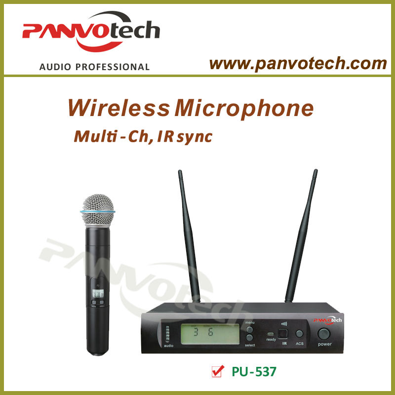 Panvotech PU-537の無線マイクロフォンの送信機の受信機-専門家オーディオ、ビデオ、および照明問屋・仕入れ・卸・卸売り