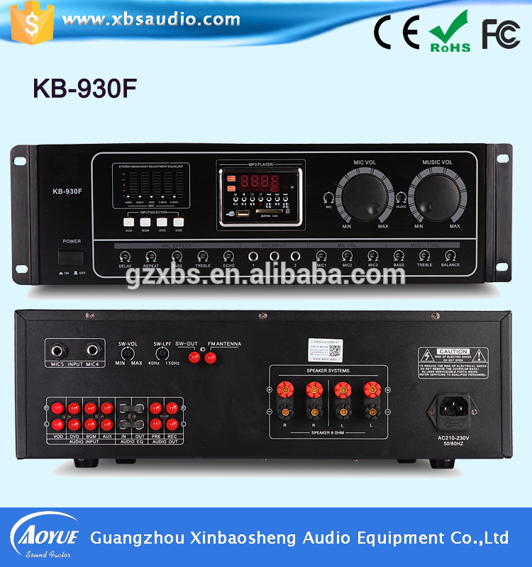 ポータブルデジタルエコーカラオケアンプKB930F付きusb-専門家オーディオ、ビデオ、および照明問屋・仕入れ・卸・卸売り