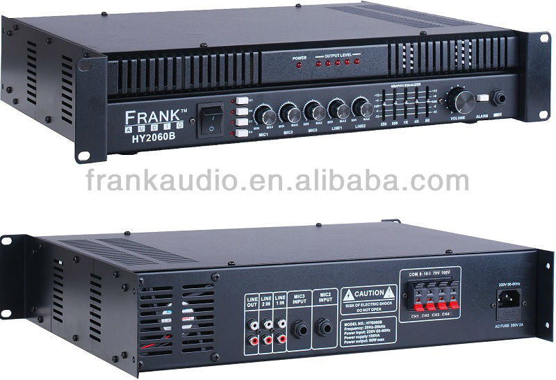 500wパワーアンプ、 hy2500b500w4ゾーンパブリック構内放送増幅器、 ワット500paアンプ-専門家オーディオ、ビデオ、および照明問屋・仕入れ・卸・卸売り