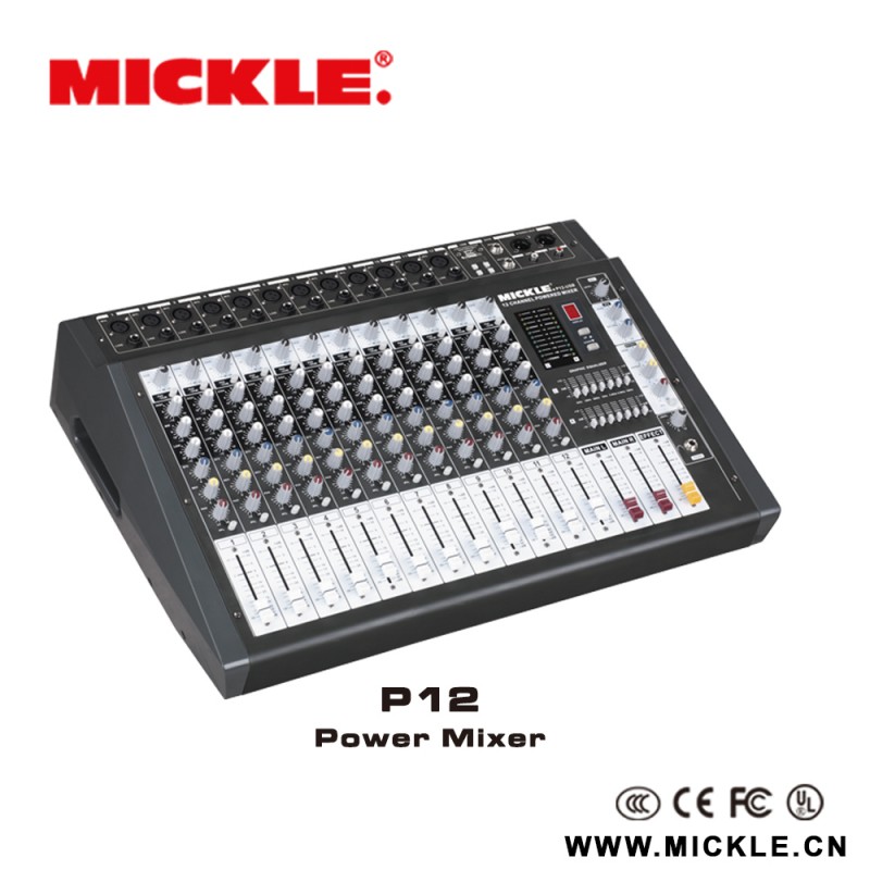 ミクルp1212チャンネルusbプロフェッショナルなオーディオパワーアンプミキサー-専門家オーディオ、ビデオ、および照明問屋・仕入れ・卸・卸売り