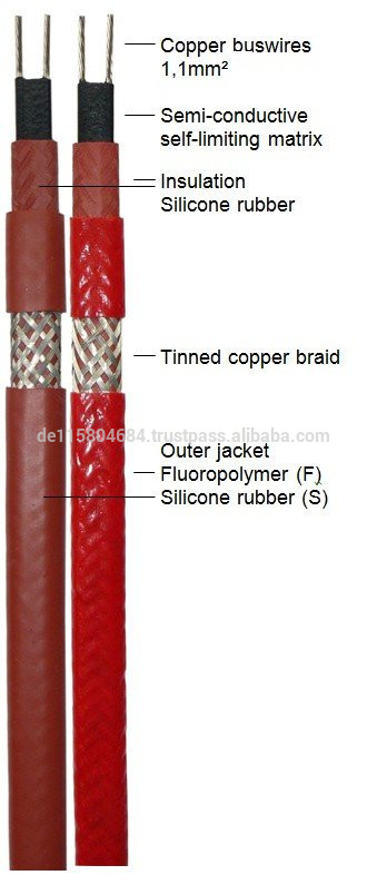 加熱ケーブルまで150度シリコン絶縁体とc-その他ワイヤー、ケーブル関連製品問屋・仕入れ・卸・卸売り