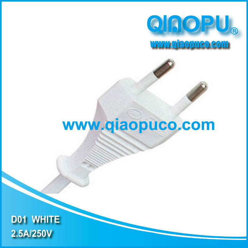 Qiaopu d01二つコアプラグ-電源コード、エクステンションコード問屋・仕入れ・卸・卸売り