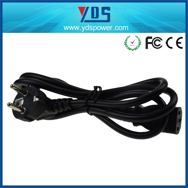 中国製ps3/ラップトップac dc電源コード電源ケーブルでユーロプラグ3プロングc14コネクタ-電源コード、エクステンションコード問屋・仕入れ・卸・卸売り