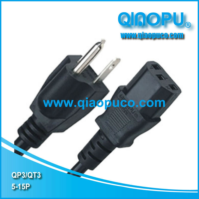 Qiaopu QP3/QT3アメリカコンピュータコネクタ電源コードプラグ-電源コード、エクステンションコード問屋・仕入れ・卸・卸売り