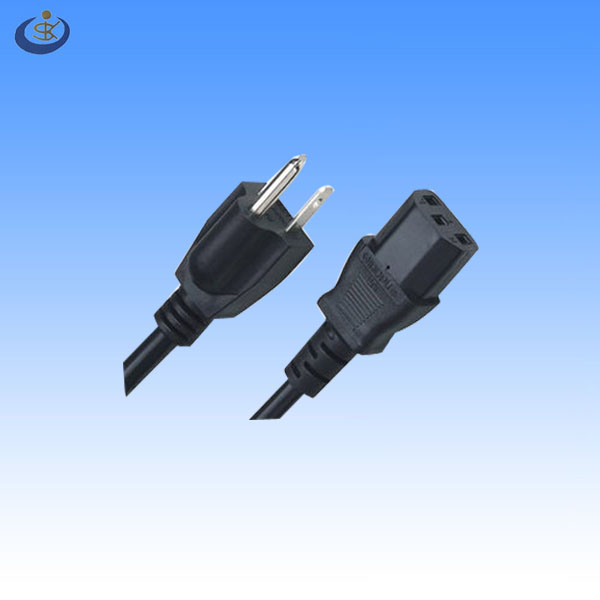 Ul承認6フット米国nema5-15psjt105c18awg*3c3sprongac電源コードiecc13にメス側-電源コード、エクステンションコード問屋・仕入れ・卸・卸売り