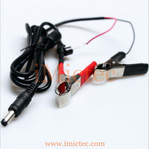 DC55.5 * 2.1 dc5.5 * 2.5にワニ口クリップケーブル用蓄電池、液晶テレビ、自動車-電源コード、エクステンションコード問屋・仕入れ・卸・卸売り
