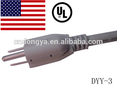Ul3ピンの電源コードを承認した私たちの市場向けにnema5-15pのul電源コードプラグ-電源コード、エクステンションコード問屋・仕入れ・卸・卸売り