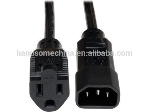 10aコンピュータの電源コード、 18awg( iec- 320- c14〜nema5- 15r) 2-ft。( p002- 002- 10a) 電源ケーブル-電源コード、エクステンションコード問屋・仕入れ・卸・卸売り