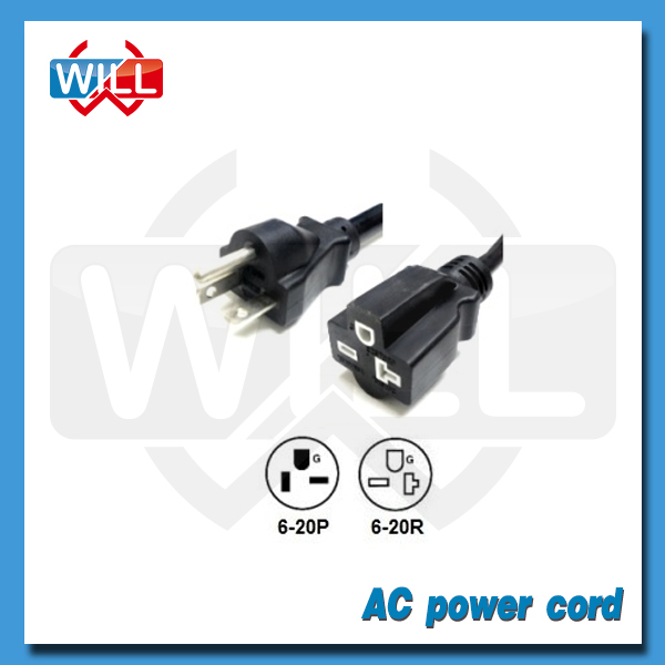 Ul 、 csa 20a 250 ボルト nema 6-20 p に NEMA6-20R電源コード-電源コード、エクステンションコード問屋・仕入れ・卸・卸売り