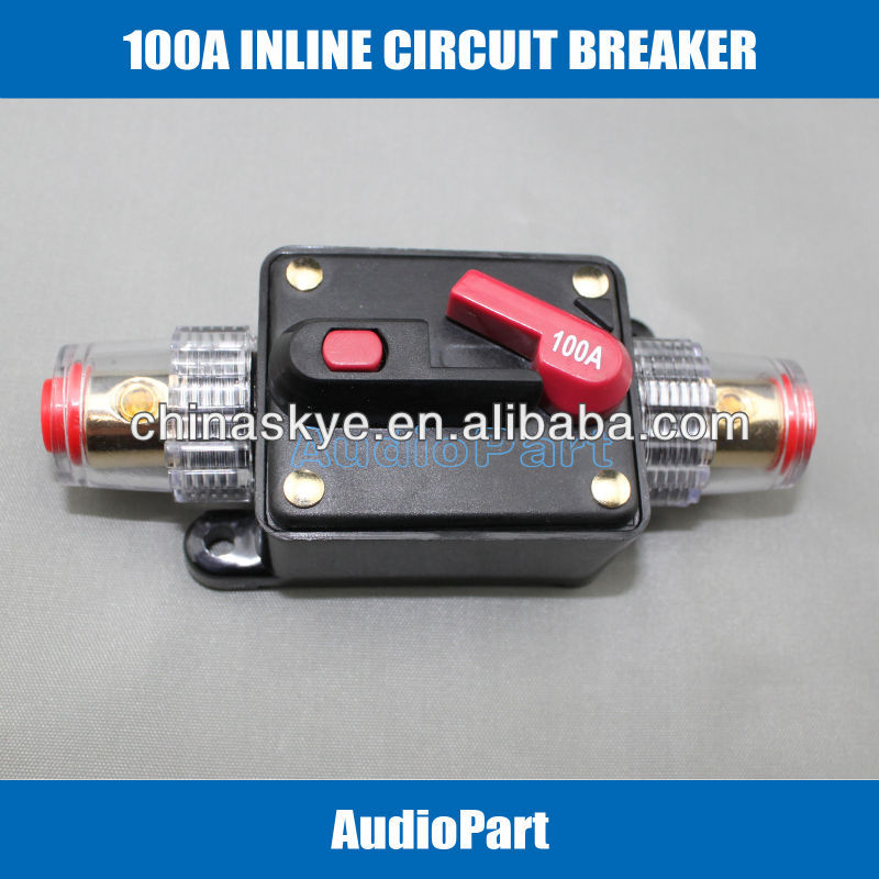 カーオーディオ100a12v用インライン回路ブレーカヒューズ保護skcb- 04- 100a-ブレーカー問屋・仕入れ・卸・卸売り
