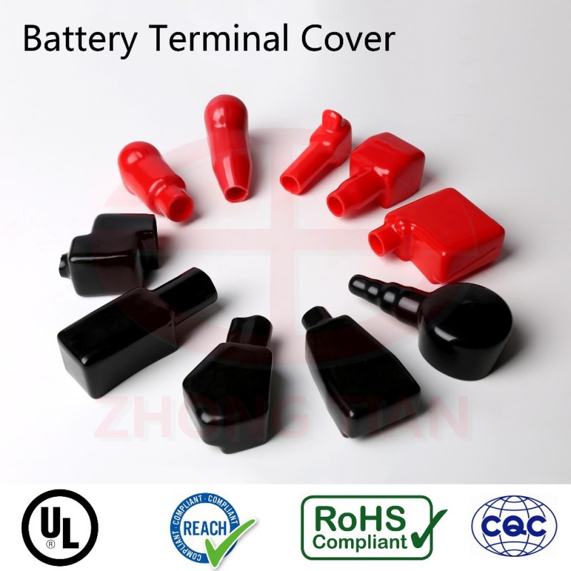 プラスチックpvc電池端子保護カバーキャップ付きブートiso9001ulrohs認証に達する-ケーブルエンドキャップ問屋・仕入れ・卸・卸売り