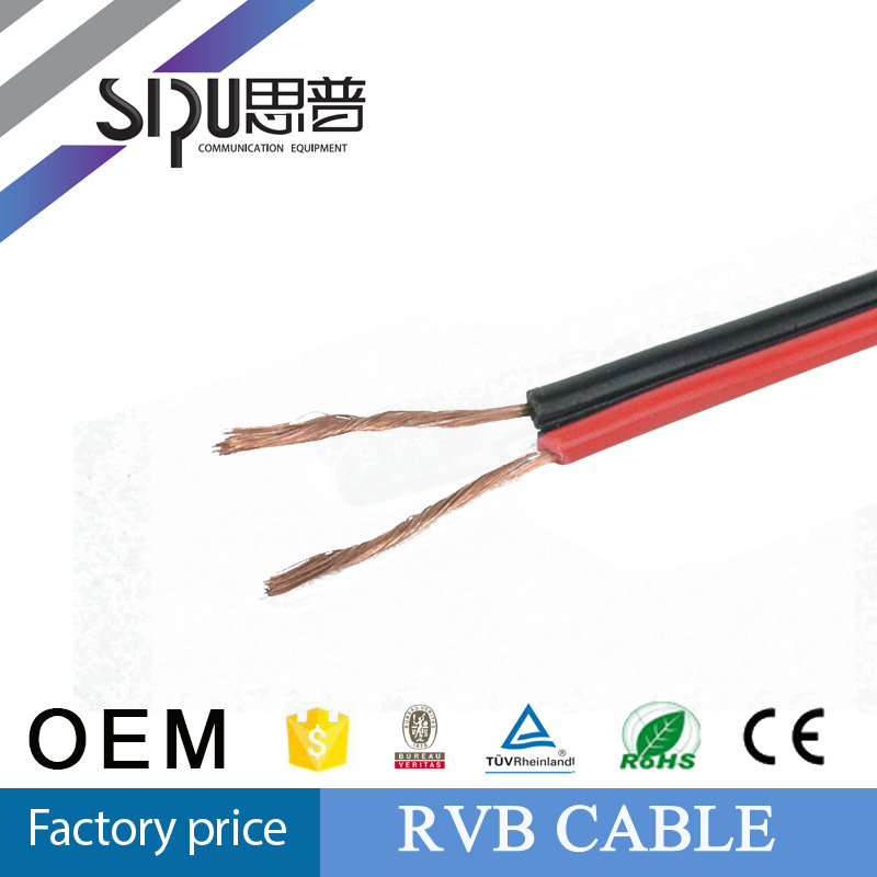 Sipu工場価格rvb 2コアツインケーブルccaまたは銅導体スピーカーケーブル-配線器具問屋・仕入れ・卸・卸売り