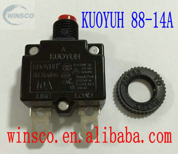 88-14A赤いボタン100% kuoyuh回路ブレーカ88シリーズ14a-ブレーカー問屋・仕入れ・卸・卸売り