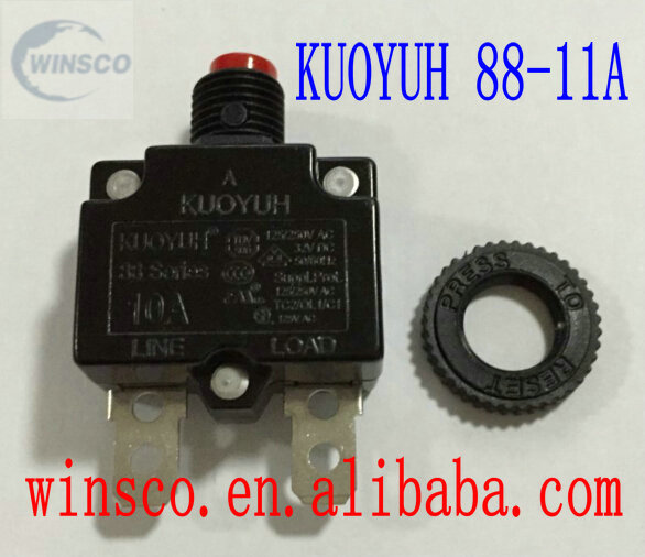 88-11A赤いボタン100% kuoyuh回路ブレーカ88シリーズ11a-ブレーカー問屋・仕入れ・卸・卸売り