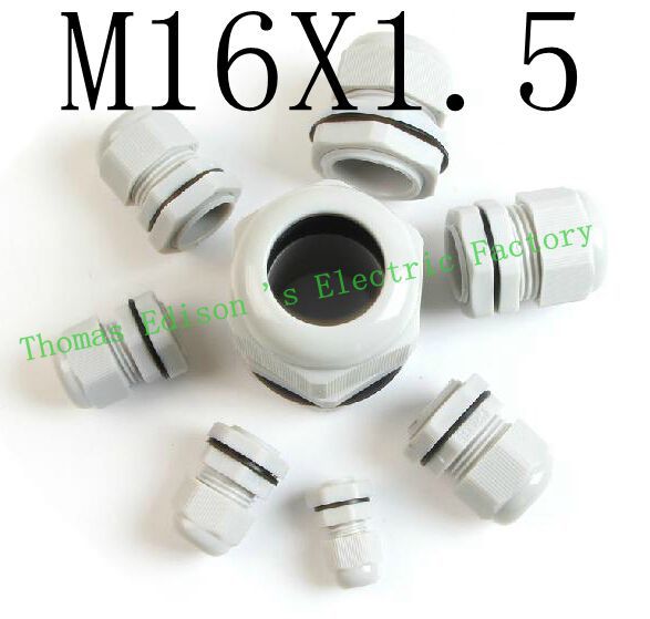 高品質ip68m16x1.54-8mm防水ナイロンケーブルグランド防水プラスチック製のケーブルグランドガスケット( 100pcsのロット)-ケーブルグランド問屋・仕入れ・卸・卸売り