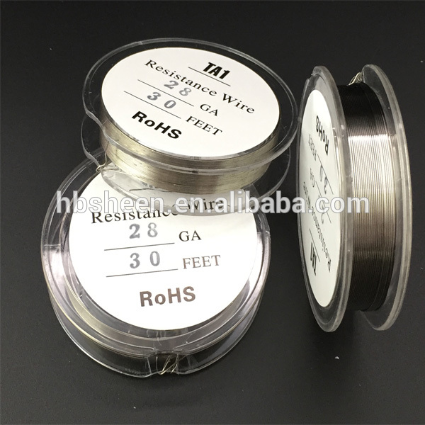 抵抗ワイヤーラッピングチタン線フィート用電気タバコ電熱線から光沢-配線器具問屋・仕入れ・卸・卸売り