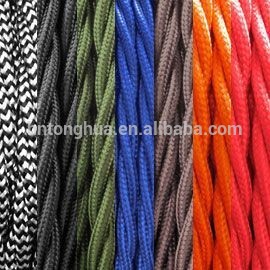 繊維電気紐の色ファブリックカバーツイストケーブル線-配線器具問屋・仕入れ・卸・卸売り