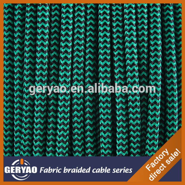 アメリカの標準的な色3culのul緑黒コアワイヤー布を織る、 ケーブル接地されている繊維を編んだ-配線器具問屋・仕入れ・卸・卸売り