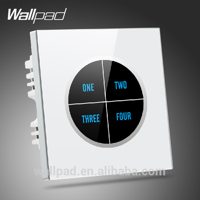 ベンツled防水wallpad熱い販売英国ホワイト強化ガラス110~250v4ギャング2ウェイ3ウェイスマートタッチスクリーン光壁スイッチ-壁スイッチ問屋・仕入れ・卸・卸売り
