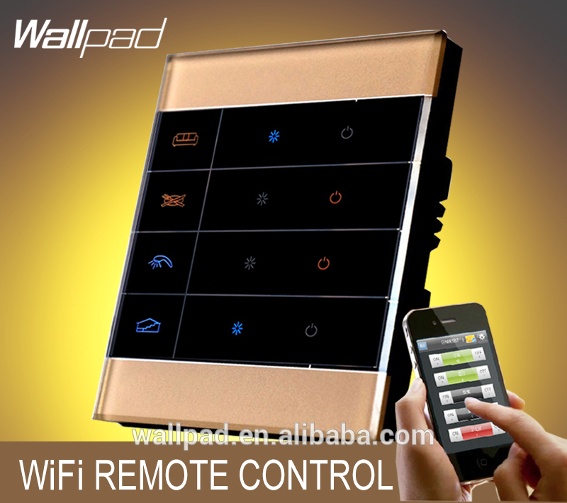 新しい到着のゴールドガラスwallpadジグビーホームオートメーション3ギャングiosモバイルwifi無線アンドロイド無線lanリモート制御光スイッチ-壁スイッチ問屋・仕入れ・卸・卸売り