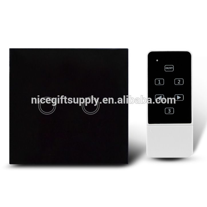 Ce rohs fcc emc lvd c-tick米国標準2ギャング1ウェイスマートタッチスイッチ+削除制御wifi電話制御-壁スイッチ問屋・仕入れ・卸・卸売り