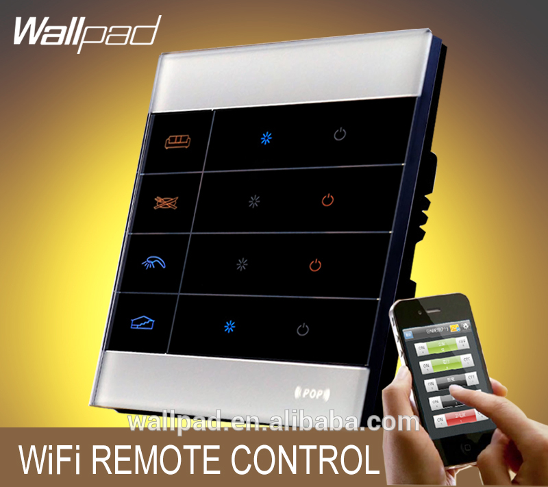 白ガラスwallpadジグビーled照明modul1ギャングiosモバイルwifi無線アンドロイド無線lanリモート制御光スイッチ-壁スイッチ問屋・仕入れ・卸・卸売り
