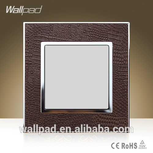 英国標準wallpad ブラウン レザー フレーム 110 から 250 ボルト地面取り付け られ た led ライト-壁スイッチ問屋・仕入れ・卸・卸売り