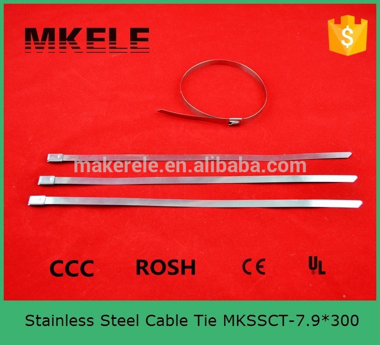 中国メーカーのoemステンレス製のケーブルタイ、 金属zipタイ、 ワイヤーケーブルタイ7.9*300mm-結束バンド（ケーブルタイ）問屋・仕入れ・卸・卸売り