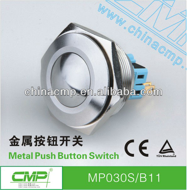 cmp30mm防水金属ステンレス鋼のプッシュボタンスイッチ-押しボタンスイッチ問屋・仕入れ・卸・卸売り