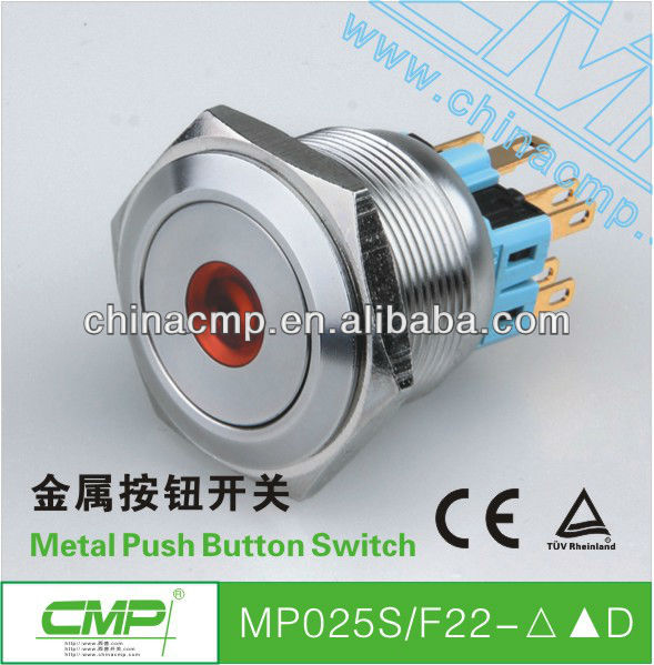 cmp25mm高品質防水スイッチをオンオフ導いた金属製のプッシュボタン-押しボタンスイッチ問屋・仕入れ・卸・卸売り