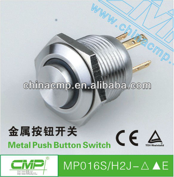 cmp416ミリメートル金属ピンが付いているボタンスイッチled-押しボタンスイッチ問屋・仕入れ・卸・卸売り