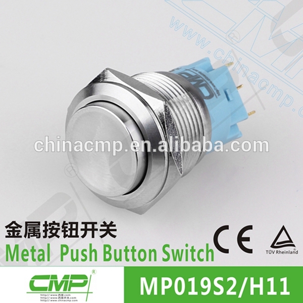 cmp19mm防水ステンレス鋼の自動オフスイッチオン-押しボタンスイッチ問屋・仕入れ・卸・卸売り