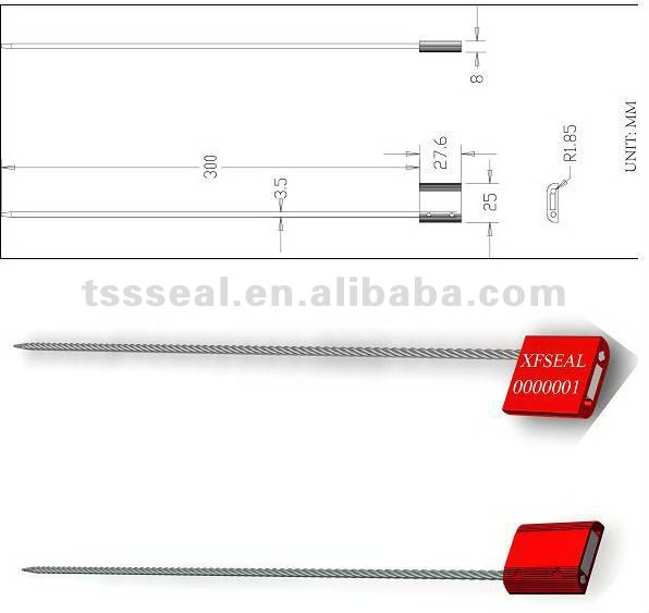 TSS-CF3.5Tの高い安全性ケーブルはISO17712を密封する: 2010迎合的-シール問屋・仕入れ・卸・卸売り
