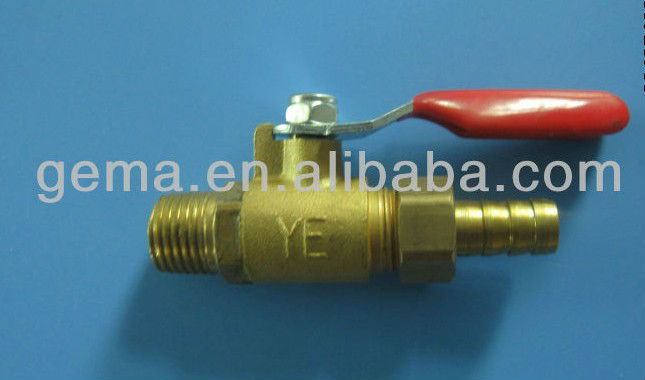 クロム真鍮ボールバルブバルブnptおねじに3/81/2" ホースバーブ-バルブ問屋・仕入れ・卸・卸売り