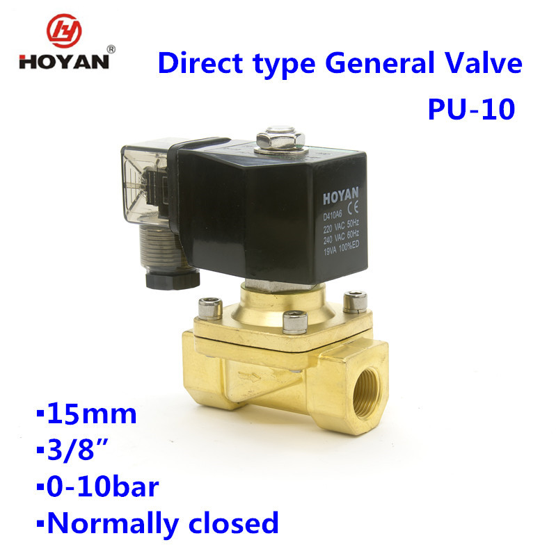 PU-10人気真鍮ノーマルクローズ一般電磁valve3/8インチ、nbrシール-バルブ問屋・仕入れ・卸・卸売り