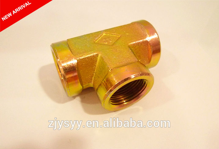 炭素鋼ジック メッキ bspp g1 '等しい ティー メス アダプタ-管継手問屋・仕入れ・卸・卸売り