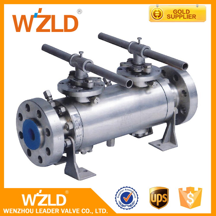 Wzld最新ステンレス鋼2 "-16" DN50-400ダブルブロックとブリード弁付きフランジ-バルブ問屋・仕入れ・卸・卸売り